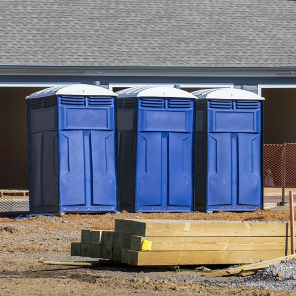 are there any restrictions on where i can place the portable restrooms during my rental period in Callisburg Texas